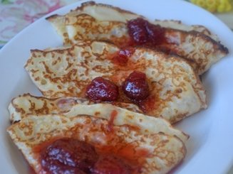 Заварные блины на кефире