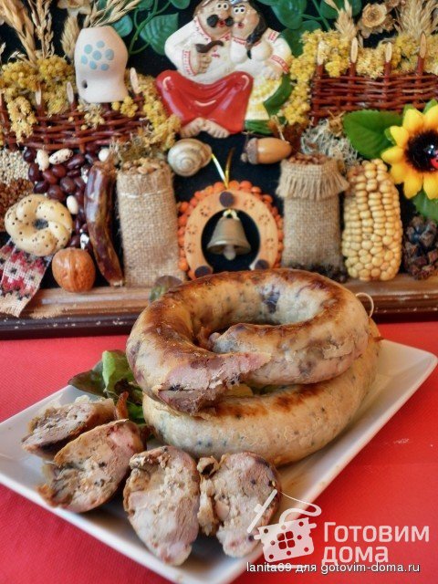 Домашняя диетическая колбаса с курицей и печёнкой