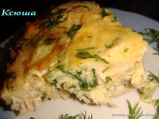 Курица в яично-луковой корочке