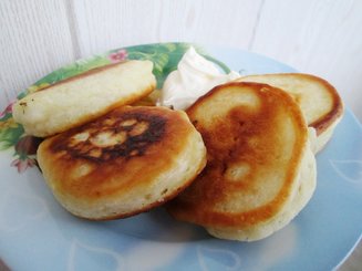 Оладьи на кефире (без яиц)