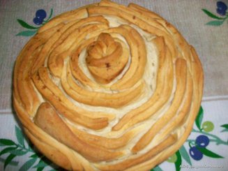 Хлеб "Роза" с сыром и укропом