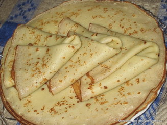 Блины творожные заварные