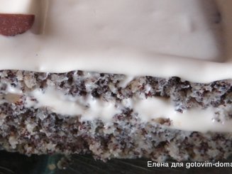 Маковый торт с лимонно-имбирным кремом