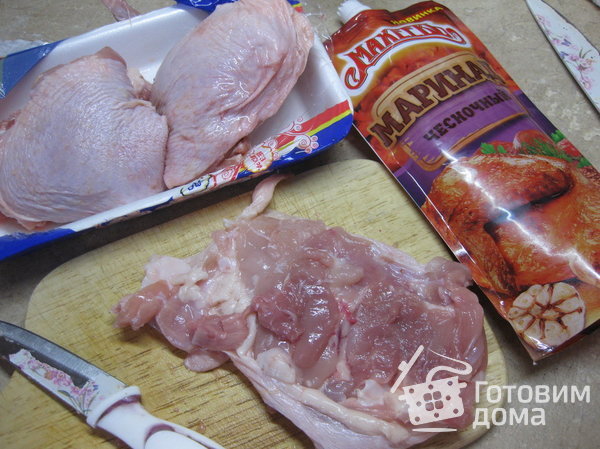 Курица с баклажанами под чесночным маринадом. фото к рецепту 1