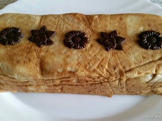 Блинный пирог с яблоками