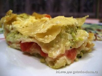 Сливочная лазанья с кабачком