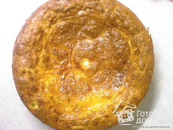Творожный пирог с яично-сырной начинкой фото к рецепту 1