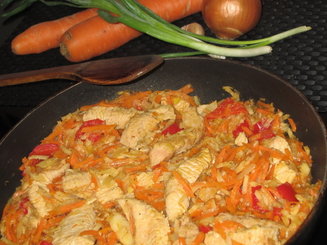 Овощная скоровода с мясом индейки