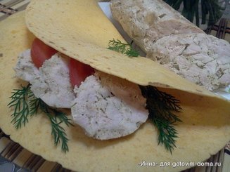 Колбаса куриная домашняя быстрого приготовления