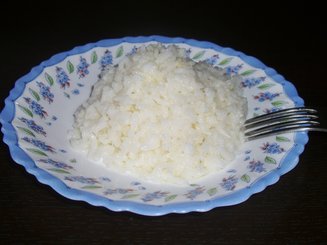 Рис с чесноком и сливочным маслом