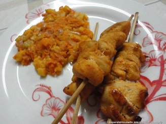 Куриный шашлычок в стиле тандури