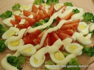Грузинский салат из брокколи