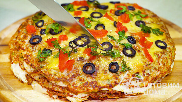 Картофельный пирог с сыром и вкусной начинкой фото к рецепту 1