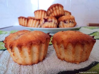 Творожные  кексы с ягодами