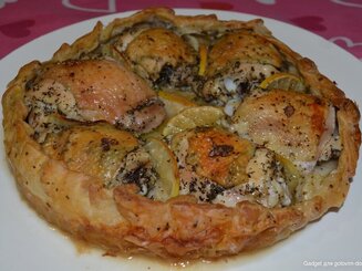 Курица, запечённая в съедобной тарелке