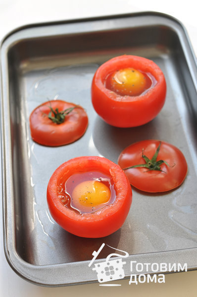 Яичница в помидорах фото к рецепту 3