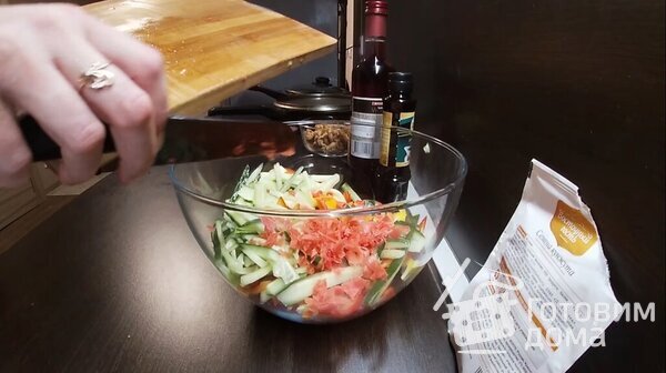Салат с курицей без майонеза фото к рецепту 7