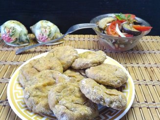 Картофельные сырники с укропом из духовки