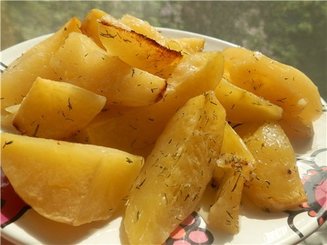Печеный картофель "По-кипрски"