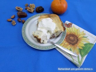 Творожная запеканка с изюмом - вкусно и быстро