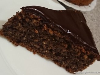 Итальянский ореховый пирог "Искитана" с грушами (без муки)