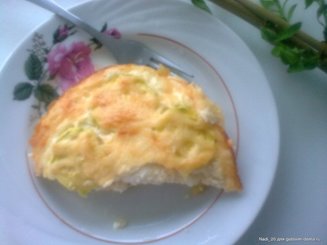 Кабачковая запеканка с курицей и творогом