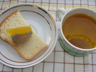Паштет из печени с апельсиновым желе
