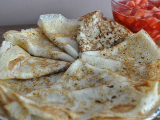 Заварные блины на кефире