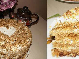 Медовик в мультиварке