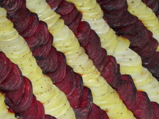 Гарнир из картофеля и свеклы