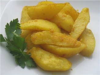 Картофель карри запечённый