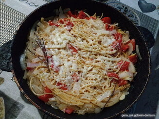One Pan Pasta (паста и соус в одной сковороде)