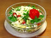 Салат с брынзой и овощами