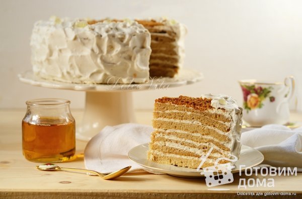 Чешский медовый торт “Марленка” (с лимоном) фото к рецепту 7