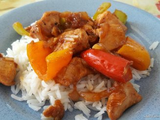 Рагу из курицы с болгарским перцем