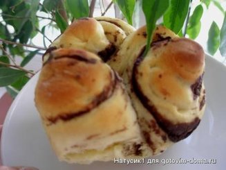 Шоколадные булочки "Розочки"