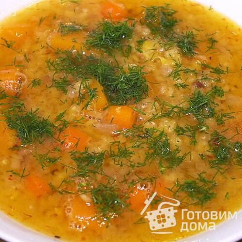 Нежный суп из красной чечевицы с тыквой