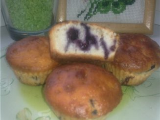 Ванильные кексы с черникой