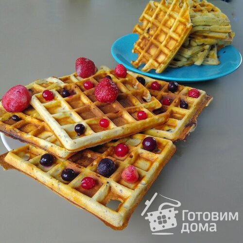 Ореховые вафли с шоколадной крошкой