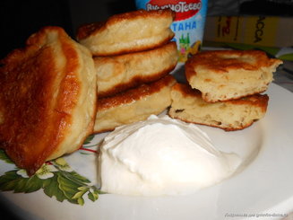 Пышные оладушки на дрожжах
