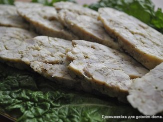 Колбаса куриная домашняя быстрого приготовления