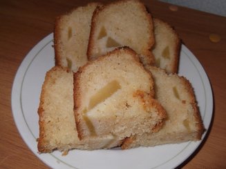 Кекс с грушами и ромом