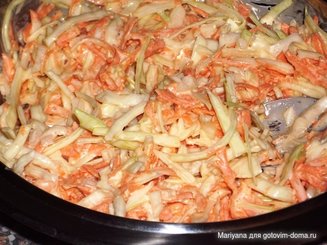 Салат из капусты в южном стиле