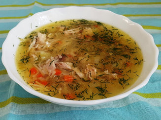 Куриный суп с вермишелью