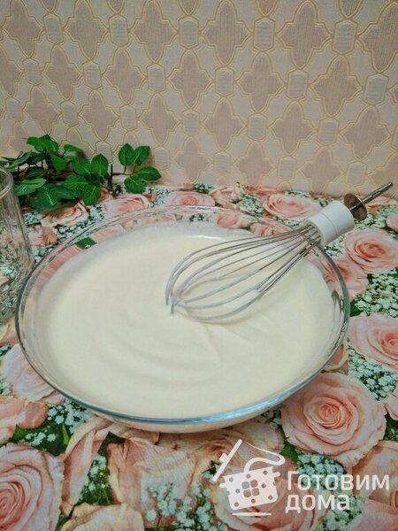 Сметанный десерт-желе для мамули с малиновым джемом &quot;Махеевъ&quot; на 8 марта фото к рецепту 3