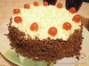 Шоколадный торт с кремом из ирисок