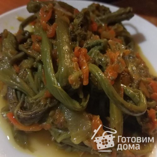 Папоротник с овощами
