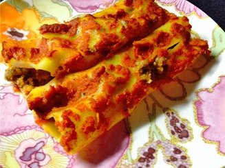 Каннеллони с индюшатиной и тыквой