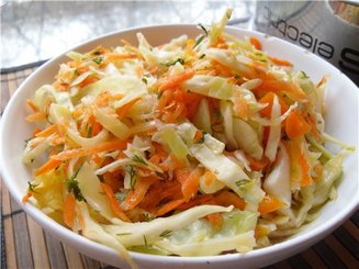 Салат с капустой "Пестренький"