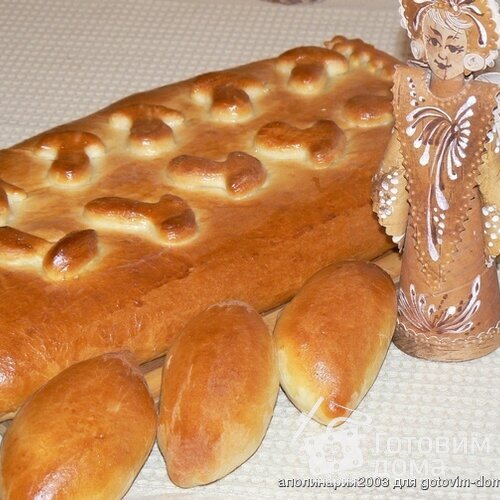 Кулебяка с ливером и грибами